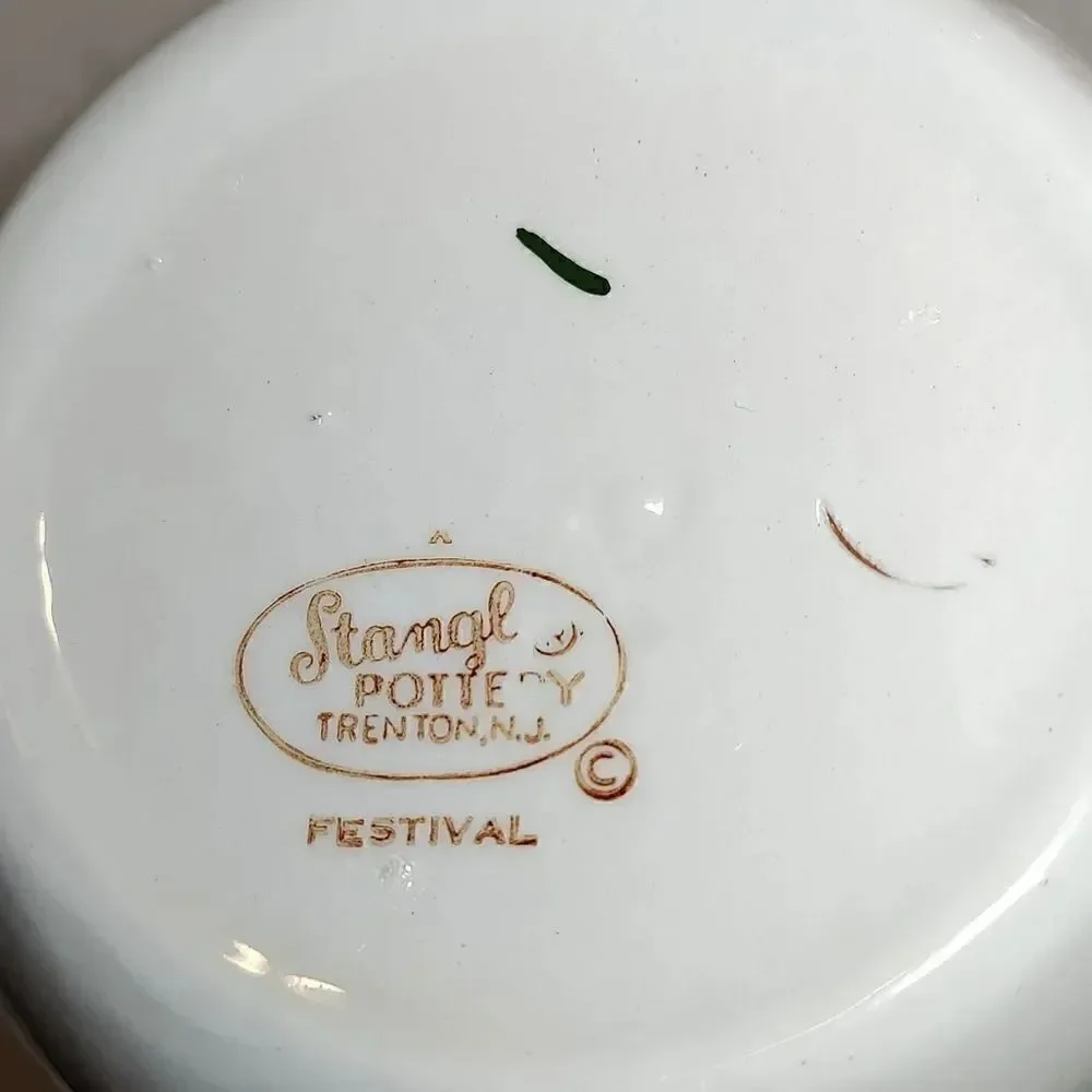 Stangl Pottery Creamer Festival Pattern Vintage Small Pitcher